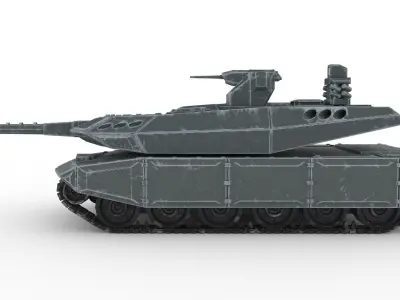Main Battle Tank ALTAY-II 3D model