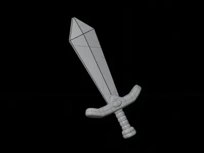 Sword 3D Illustration 3D model buy