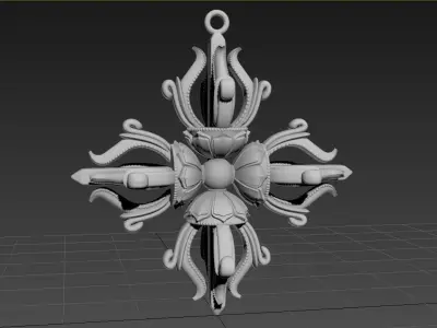 3DS MAX   Chinese Pendant   3D MODEL 3D model