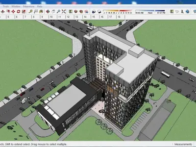 Sketchup Office building G6 3D model