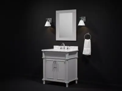 OVE Aberdeen 30 Dove Grey 3D model