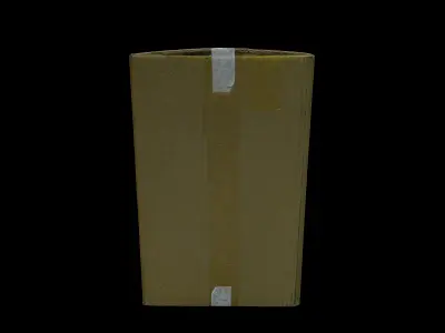 Anydrafts Paper box 02 Low-poly 3D model