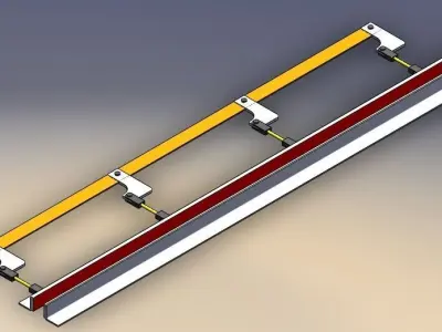 train suspension system Free 3D model