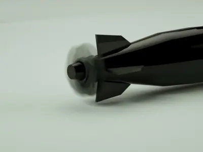 World War 2 Naval Torpedo 3D model
