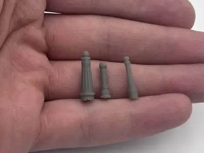Set of 3 urban bollard 1 train model  3D print model purchase