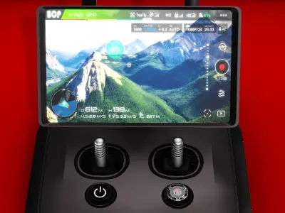 DRONE CONTROLLER Low-poly 3D model