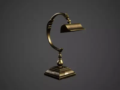 Desk Lamp Low Poly Game Ready Low-poly 3D model