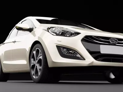 Hyundai i30 3D model by RenderRides