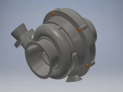 Car turbocharger 3d model 3D model