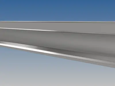 British Standard-EN13674 50E5 rail 3D model