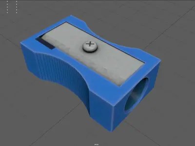 Pencil Sharpener Low-poly 3D model purchase