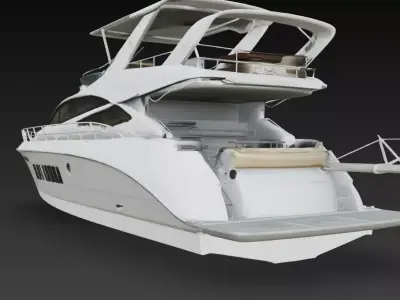 Modern Luxury Motor Yacht Cruiser 3D print model