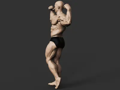 Bodybuilder 3D print model 3
