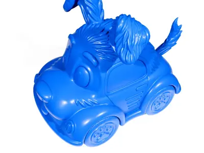 Dog toy car 3D print model