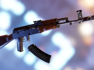 AK-74 ak - rifle 3D model