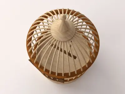 Bird Cage 3D model 4