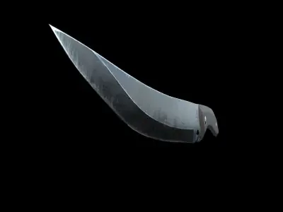 Knife 3D model Low-poly 3D model