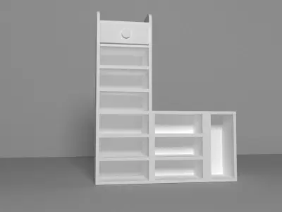 cupboard furniture Low-poly 3D model
