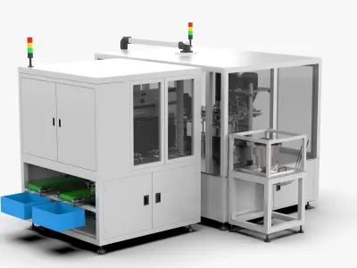 Automatic Bag Feeding Vacuum Packaging Machine 3D model