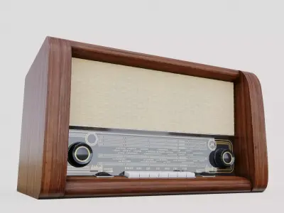 Muromets retro radio 3D model