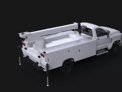 International CV 2020 Crane 3D model