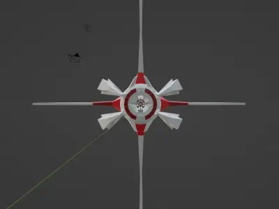 Sci-fi Spaceship 3D model purchase