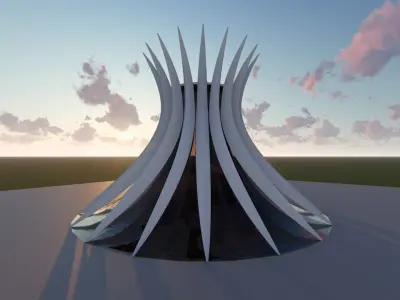Cathedral Of Brasilia Free 3D model