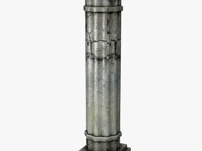 Ancient Column Low-poly 3D model purchase
