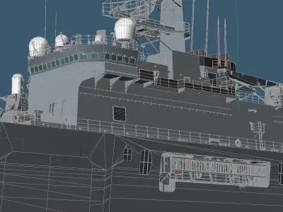 Japan Maritime Self-Defense Force LST-4002 Shimokita update 3D model