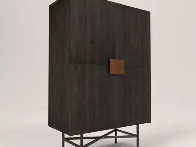 Notto cabinet Low-poly 3D model