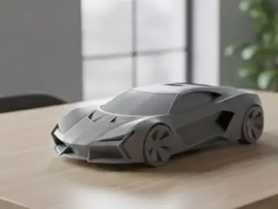 Car model 3D print model