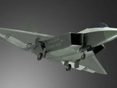 F-22 Raptor 3D model order