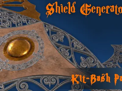 Shield Generator kit bash pack series - Vol 1 3D model