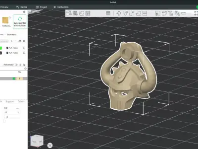 Custom3Dprint Minifigure Accessory - Krakenskull Helmet 3D print model