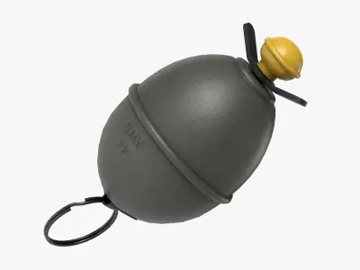 WW2 M39 German Grenade Free 3D model
