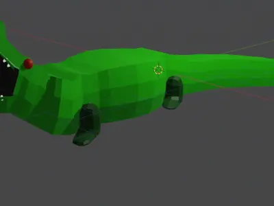 Crocodile Low-poly 3D model buy