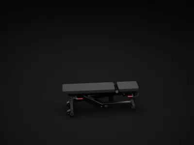 Adjustable bench 3D model buy