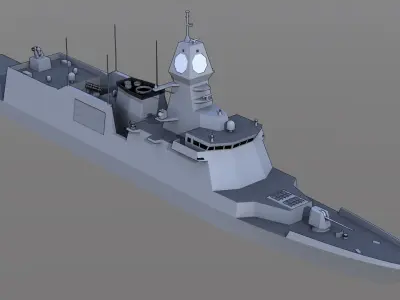 FFG Chungnam class FFX Batch III Low-poly 3D model