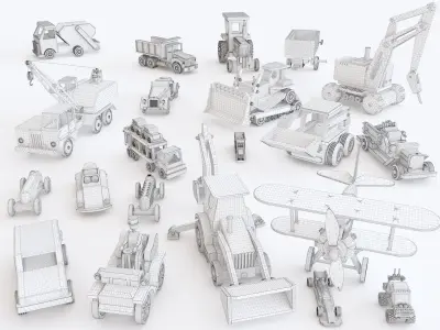Wooden toy vol 01 3D model