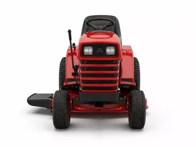 Retro Garden Tractor 3D model