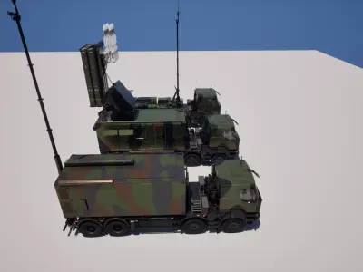 SAMP T Defence System 3D model