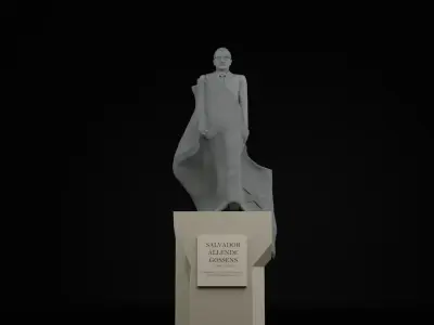 Salvador Allende Monument 3D model