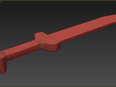 Medieval weapons Low-poly 3D model shop