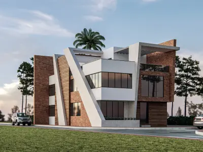 Modern Office Building 3D model purchase