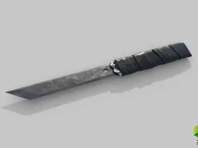 Prison Knife Low-poly 3D model