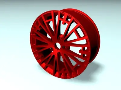aluminium rim 3D model