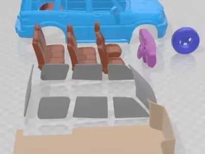 Mahindra Scorpio 2014 Printable Car  3D print model