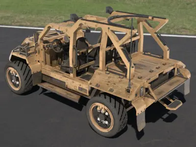 High-Detail Military Off-Road Vehicle 3D Model Low-poly 3D model