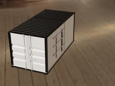 Shipping Container 3D Model Low-poly 3D model