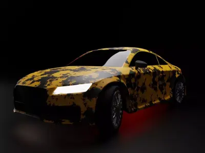 Audi Car Free low-poly 3D model
